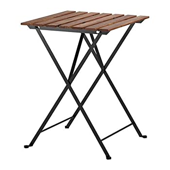 【中古】IKEA(イケア) TARNO 折りたたみテーブル アカシア材 スチール