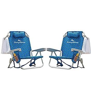 【中古】Tommy Bahama バックパック ビーチチェア ブルーフラワー 2個パック｜アトリエ絵利奈