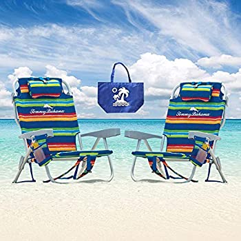 【中古】Tommy Bahama 2015 バックパック クーラーチェア 収納ポーチとタオルバー付き - マルチカラー