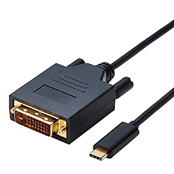 【中古】エレコム 変換ケーブル USBC DVI 1.0m ブラック CAC-CDVI10BK