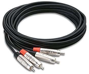 【中古】Hosa HRR-050X2 15m 両側RCAピン×2 オーディオケーブル