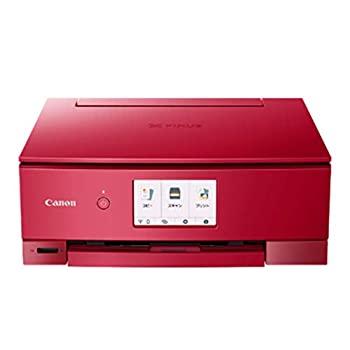 【中古】Canon プリンター A4インクジェット複合機 PIXUS TS8430 レッド 2020年モデル テレワーク向け 普通|アトリエ絵利奈