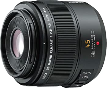 【中古】【39shop】Panasonic★マイクロフォーサーズ用 ライカ DG MACRO-ELMARIT 45mm F2.8 ASPH. MEGA O.I.S 単焦点 マクロレンズ H-ES045(良い)|アトリエ絵利奈