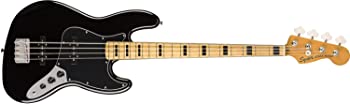【中古】Squier by Fender エレキベース Classic Vibe '70s Jazz Bass?, Maple Fingerboard, Black