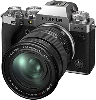 【中古】FUJIFILM 銀鏡受け答え一眼写真機 X-T4水晶体一揃いの道具 しろがね色 X-T4LK-1680-S