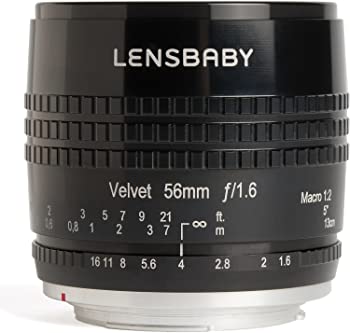【中古】Lensbaby LB-V56BM\"天鵝絨 56in水晶体 マイクロフォーサーズカメラ用"