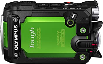 【中古】OLYMPUS 動き写真器 STYLUS TG-Tracker 緑であること 雨合羽動作30m 耐衝撃2.1m 耐荷重100kgf 防塵 耐低温-10℃