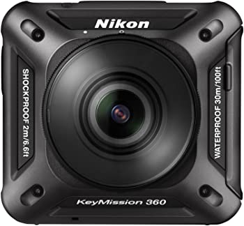 【中古】Nikon 雨合羽動き写真器 KeyMission 360 BK 黒いこと
