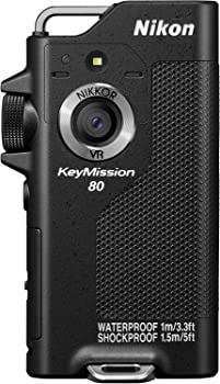 【中古】Nikon 雨合羽ウェアラブルカメラ KeyMission 80 BK 黒いこと
