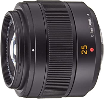 【中古】パナソニック 標準単焦点レンズ マイクロフォーサーズ用 ルミックス LEICA DG SUMMILUX 25mm/F1.4 II ASPH. ブラック H-XA025