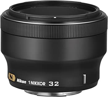 【中古】【39shop】Nikon★単焦点レンズ 1 NIKKOR 32mm f/1.2 ブラック ニコンCXフォーマット専用(良い)|アトリエ絵利奈
