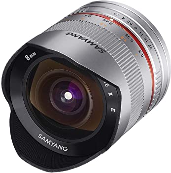 【中古】【39shop】SAMYANG★単焦点魚眼レンズ 8mm F2.8 II シルバー キヤノン EOS M用 APS-C用（良い）｜アトリエ絵利奈