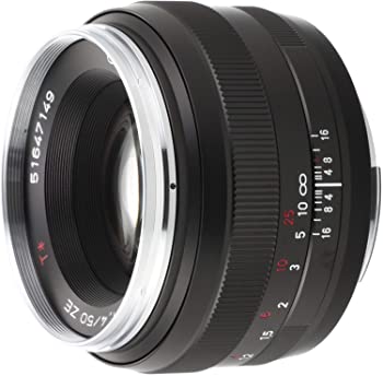 【中古】Carl Zeiss 単興味の中心水晶体 PLANART1.4/50ZE(N) 黒いこと 822931