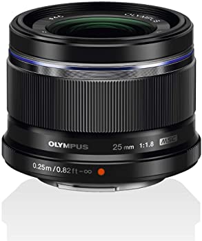 【中古】【39shop】OLYMPUS★M.ZUIKO DIGITAL 25mm F1.8 ブラック マイクロフォーサーズ用 単焦点レンズ（良い）｜アトリエ絵利奈