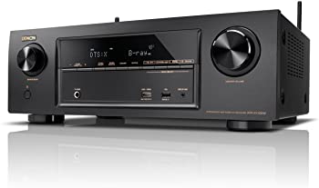 【中古】Denon AV受信システム 7.2ch Dolby Atmos/DTS:X/HDCP2.2/ハイレゾ音源相応う/網状組織役立つこと 黒いこと AVR-X1300W-K