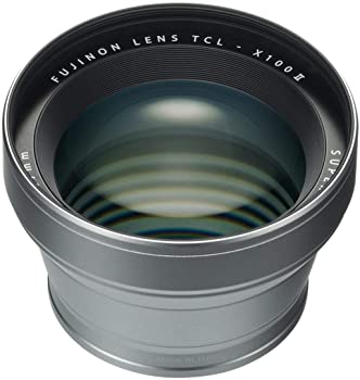 【中古】FUJIFILM X100用テレコンバージョンレンズ しろがね色 TCL-X100S II