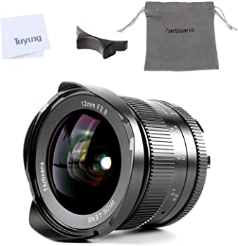 【中古】【39shop】7artisans★12mm F2.8 超広角レンズ A6500 A6300 A6000 A6500 A6300 A7ソニーEマウントカメラAPS-Cミラーレスカメラ用 マニュアルフォーカスプラ（良い）｜アトリエ絵利奈