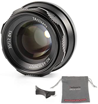 【中古】【39shop】7artisans★35mm F1.2 APS-C マニュアルフォーカス プライム固定レンズ コンパクトミラーレスカメラ M4/3マウント Panasonic G1 G2 G3 G4 G5 G6 G(良い)|アトリエ絵利奈