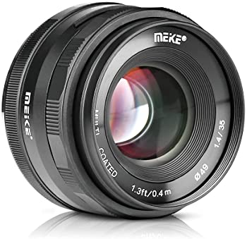 【中古】Meike MK-35mm F1.4 大口径広角レンズ マニュアルフォーカスレンズ Fuji Xマウントミラーレスカメラ X-T3 X-T30 X-Pro2 X-E3 X-T1 X-T2 X-T10 X-
