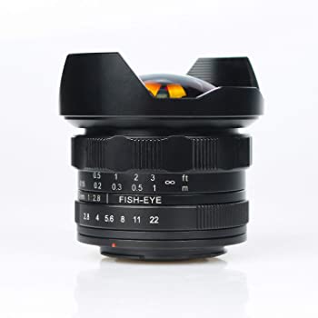 【中古】【39shop】HUABAN★7.5mm F2.8 180° 超広角 手動プライム 魚眼レンズ Sony Eマウント APS-Cミラーレスカメラ A33 A35 A37 A55 A57 A58 A65 A68 A3000 A3500(良い)|アトリエ絵利奈