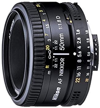【中古】Nikon 単興味の中心水晶体 Ai AF Nikkor 50粍 F1.8D フルサイズ相応う