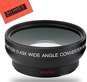 【中古】【39shop】58mm★0.43X Wide Angle Lens For Canon Digital EOS Rebel SL1, T1i, T2i, T3, T3i, T4i, T5, T5i EOS60D, EOS70D, 50D, 40D, 30D, EOS 5D, EOS5（良い）｜アトリエ絵利奈 7,848円
