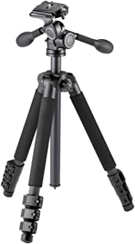 【中古】Velbon 炭素三脚 Geo Carmagne E645M II 4段 生き胆鍵を掛ける 脚径28粍 中型 3Way雲台 クイックシュー相応う 炭素脚 442543 黒いこと