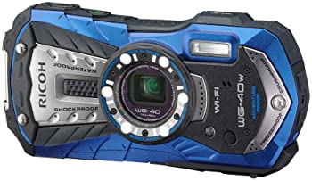 【中古】【39shop】RICOH★防水デジタルカメラ RICOH WG-40W ブルー 防水14m耐ショック1.6m耐寒-10度 RICOH WG-40W BL 04693（良い）｜アトリエ絵利奈