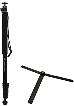 【中古】Fotopro 一脚+サポート三脚 DIGI-MPS ブラック 4段 自立式 自由雲台 アルミ 816856