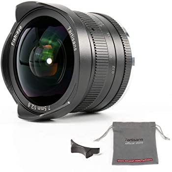 【中古】7職人7.5?MM f2?. 8?APS - Cサイズ広角魚眼レンズ固定レンズ( Aspherical ) with all-metal機体for Fuji FXマウントカメラLike x-a1?x-a2?x