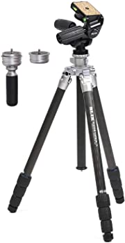 【中古】【39shop】SLIK★カーボン三脚 システムカーボン 74 4段 ナットロック式 3ウェイ雲台 アクセサリーポート装備 109281（良い）｜アトリエ絵利奈 44,213円