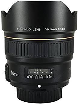 【中古】YONGNUO YN14粍 F2.8N 超広角プライム水晶体 Nikon DSLR写真機用