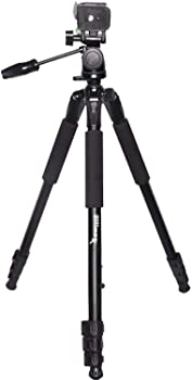 【中古】Ultimaxx 80インチ 4セクション軽量ポータブルバブルレベル3ウェイパンヘッド チルトモーションプロフェッショナル三脚スタンド(ブラック) 便利