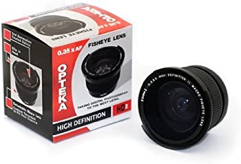 【中古】Opteka 0.35倍 HD2 超広角パノラママクロ魚眼レンズ Fuji FinePix S9500 S9100 S9000 S6000 デジタルカメラ用