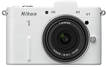 【中古】【39shop】Nikon★ミラーレス一眼カメラ Nikon 1 (ニコンワン) V1 (ブイワン) 薄型レンズキット ホワイトN1 V1ULK WH（良い）｜アトリエ絵利奈