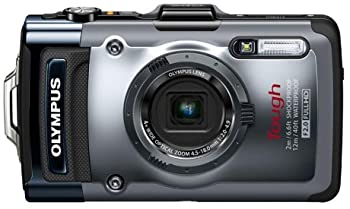 【中古】【39shop】OLYMPUS★デジタルカメラ TG-1 シルバー 12m防水 2m耐落下衝撃 -10℃耐低温 耐荷重100kg 1200万画素 F2.0ハイスピードレンズ 裏面照射型CMOS 光学（良い）｜アトリエ絵利奈