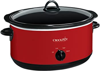 【中古】Crock-pot Express Crock Slow Cooker 8クォート レッド