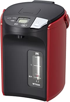 【中古】タイガー魔法瓶(TIGER) 電気ポット 蒸気レスVE電気 まほうびん とく子さん 2.2L レッド PIP-A220-R 12,792円