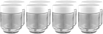 【中古】【39shop】Euro★Cuisine GY1920 Glass Jars for Yogurt Maker, Set of 8(良い)|アトリエ絵利奈