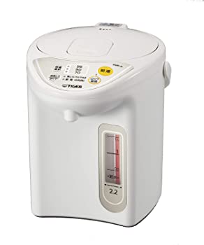 【中古】【39shop】タイガー魔法瓶(TIGER)★マイコン電気ポット 保温機能 節電タイマー 2.2L アーバンホワイト PDR-G220-WU(良い)|アトリエ絵利奈