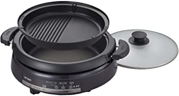 【中古】タイガー グリル鍋 3.5L プレート 2枚 タイプ 深鍋 焼肉 プレート 蓋 付き CQE-B200-TH
