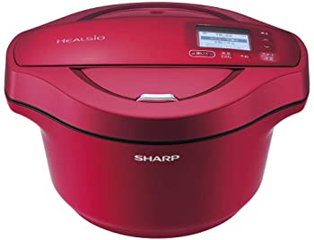 【中古】小ざかしい ヘルシオ 熱っぽいごはん炊き 灯し火 煮焼き 無水 鍋 2.4L(2~6人用) スマホ戮力 赤いこと KN-HW24C-R その他キッチン家電-家電-キッチン家電