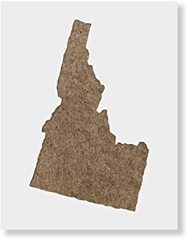 【中古】Idaho Stateステンシル指針???再当て嵌める能力のあるなステンシルwith複数形大きさあり 55\"x35\"""