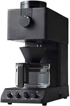 【中古】【39shop】ツインバード★全自動コーヒーメーカー ミル付き コーン式 3杯用 蒸らし 湯温調節 ブラック CM-D457B(良い)|アトリエ絵利奈