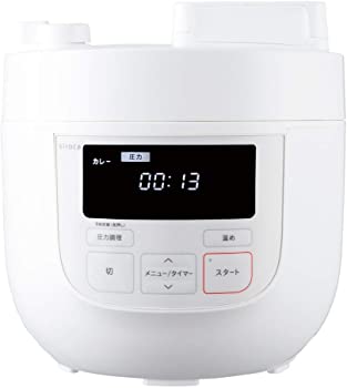 【中古】シロカ 電気圧力鍋 SP-4D131 ホワイト[圧力/無水/蒸し/炊飯/温め直し/大容量]