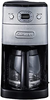 クイジナート ミル付 全自動 コーヒーメーカー 豆・粉 両対応 10カップ 予約機能付き DGB-625J シルバー