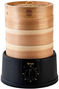 【中古】エムケー精工 せいろ 蒸し器 二段 セット 18cm 電気せいろ 蒸し器 中華せいろ 家庭用 杉製 (一部竹製) 延長輪付き ふた付き レシピブック付き TE｜アトリエ絵利奈