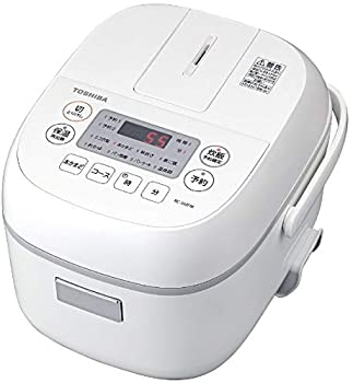 【中古】東芝 パソコンジャー炊飯器（3合炊き） 白いことTOSHIBA RC-5MFM-W