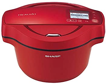 【中古】小ざかしい 水なし自動小銃煮焼き鍋 1.6L 赤いこと系SHARP ヘルシオホットクック KN-HW16F-R キッチン家電-家電-その他キッチン家電