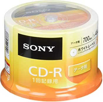 【中古】ソニー データ用CD-R 1-48倍速 50枚パック 50CDQ80GPWP